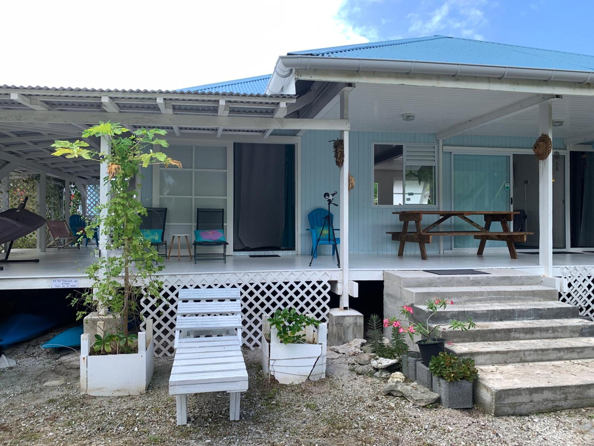 Le Fare Bleu Tiputa Rangiroa Appartement Buitenkant foto